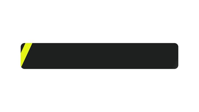 Modern Black and Yellow Lower Third Overlay