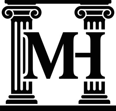 Ornate MA Monogram Logo with Heraldic Shield Vintage Emblem Design