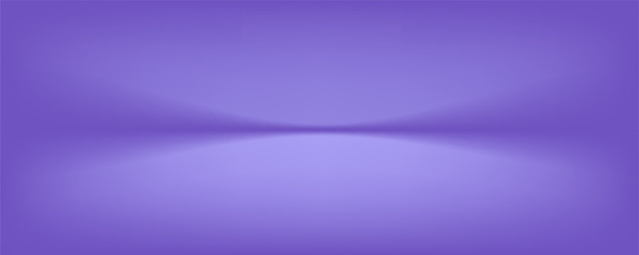 Abstract gradient podium background. Violet, purple and lilac empty 3d studio backdrop. Clean scene for product presentation mockup template. Vector illustration