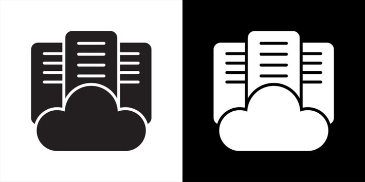 Web Hosting Icon Sheet Black And White