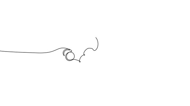 Gratitude Typography Single Line Art Animation for Thankfulness Concept