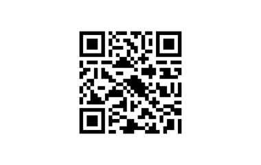 Fototapeta premium QR Code Vector Icon Isolated On White Background