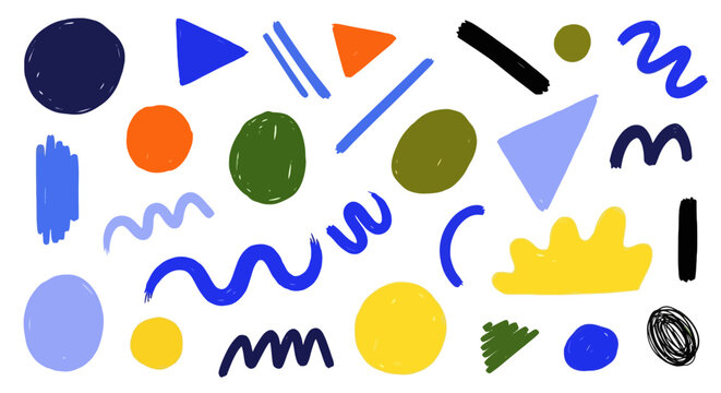 Vibrant shapes fgh appear scattered across the digital canvas in various colors and sizes.