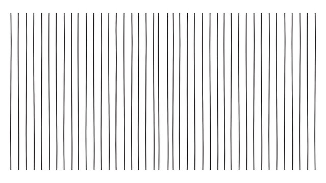 Abstract vertical parallel lines pattern isolated on transparent background for design work.