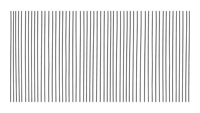 Abstract vertical parallel lines pattern isolated on transparent background for design work.