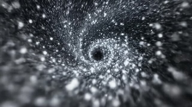Cinematic snowfall christmas overlay with swirling white particles