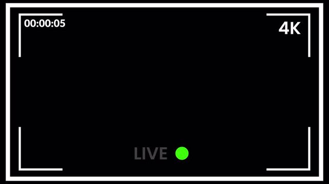 Live button animation, live button overlay animation on a transparent background, live button animation perfect for shows and live performances in 4k with alpha channel.