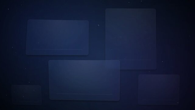 Dark blue abstract geometric shapes with soft light