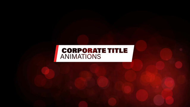 Corporate Title Animations