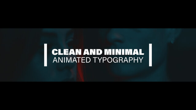 Clean and Minimal Animated Typography