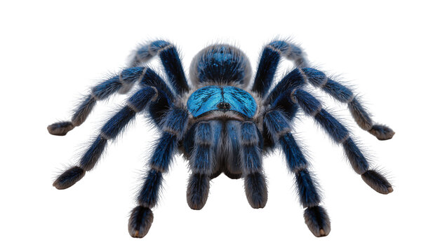 Blue Tarantula Spider Close-up Macro View