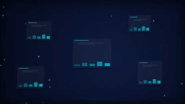 Digital data visualization with graphical interfaces