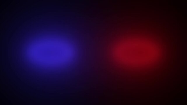 Emergency disaster flashing blue and red light blinking animation. Police emergency flasher light looping animation.