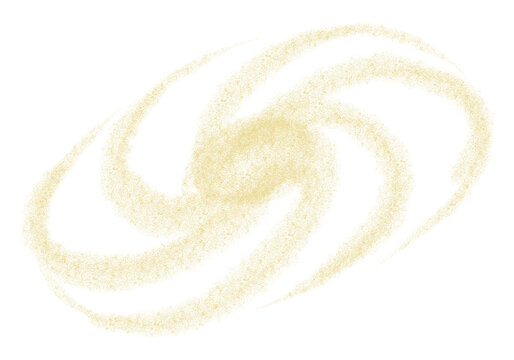 Nebula watercolor illustration. Soft golden galaxy swirl isolated on background. Celestial cosmic element for astronomy themes, fantasy artwork and space inspired designs.