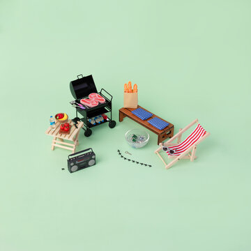 Miniature Backyard Barbecue