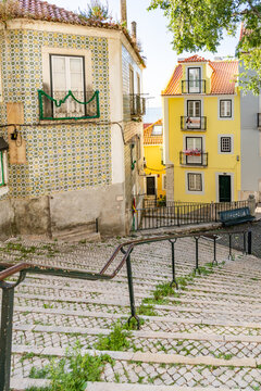 walking the streets of Lisbon Portugal