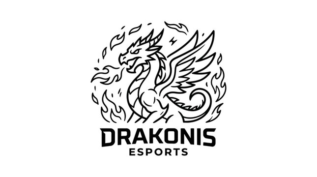 Drakonis Esports gaming team logo.