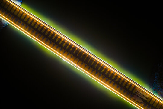  illuminated railway bridge