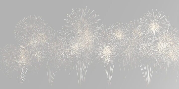 Golden pyrotechnic fireworks burst with sparkling celebration explosions glowing festival holiday party event luxury light display and entertainment effects