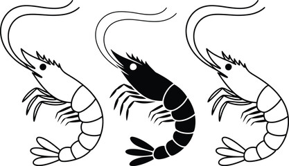Three cartoon crabs walking side by side © Sathi