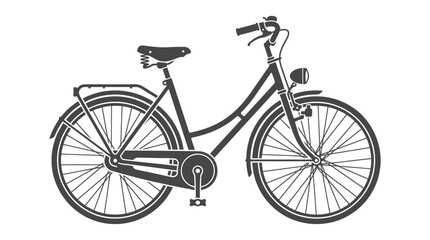 Fototapeta premium Bicycle with seat and wheels.