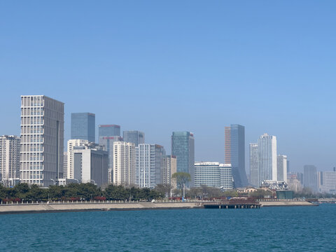 Qingdao, Shandong, China - May 9, 2026: city skyline