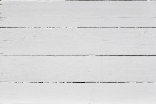 rustic white wood wall background with horizontal painted wooden planks