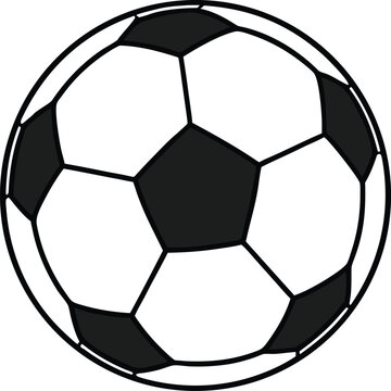 Soccer Ball Silhouette Icon. Classic Soccer Ball Black Silhouette. Football Ball Silhouette Illustration. Soccer Ball Shape Collection. Soccer Ball Solid Icon Design. Minimal Soccer Ball Silhouette