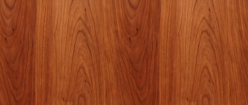 Cherry wood texture with rich reddish natural grain seamless hardwood surface background