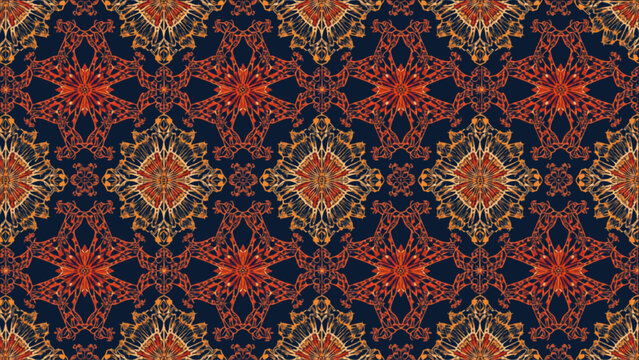 Intricate Japanese Geometric Kimono Pattern