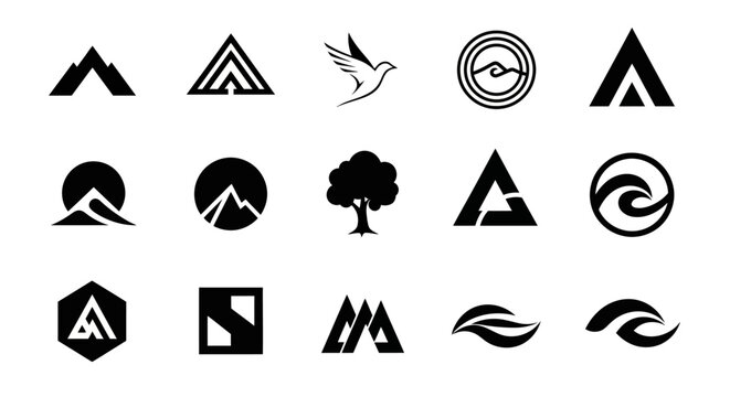 Collection of nature inspired logos