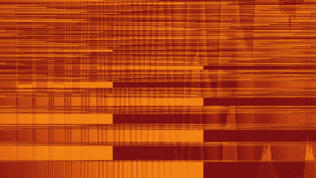 Abstract digital glitch line matrix background with fine orange noise blocks for electronic music festival flyers
