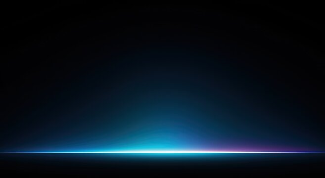 Dark background with a vibrant blue and purple light glow at the bottom