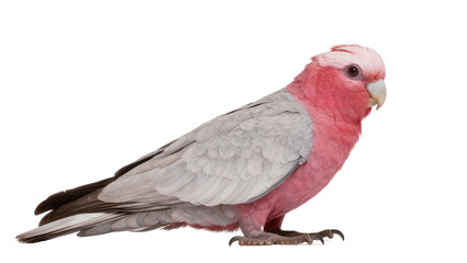 Pink and grey galah cockatoo bird with crested head © Otillie