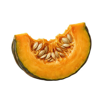 Fresh orange slice with juicy texture and vibrant color