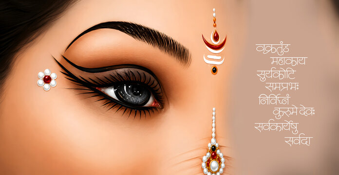 AI Generated Illustration for Happy Ganesh Chaturthi Festival for Invitation, Poster, Social Media Post Design Background