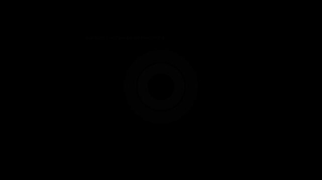 A dynamic concentric circles chart titled "Sandhurst - Two-level Hierarchy" demonstrating layered data relationships on a dark, professional interface.