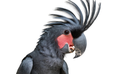 Palm Cockatoo with red cheek patches and crest © Andrei