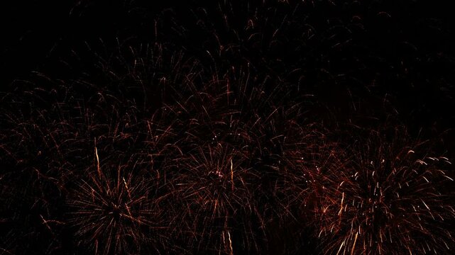 Real shining fireworks celebration background