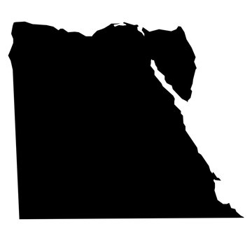 map of egypt svg. black silhouette. flat. laser cut. circuit vinyl cut. commercial use. Solid black	
