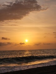 Fototapeta premium sunset on the beach