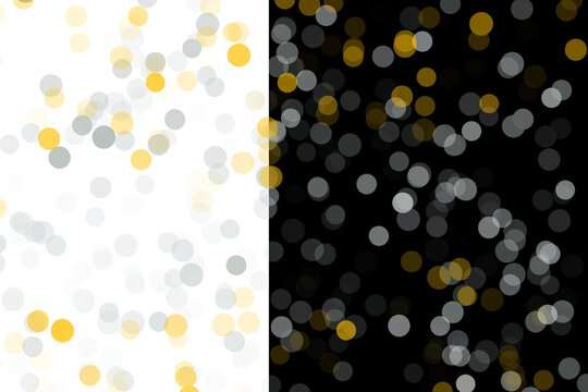 Black backdrop with bright colorful circle texture for creative template