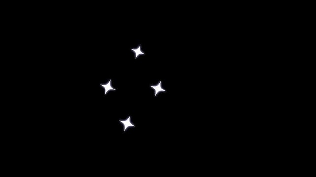 Fairy shining flashing magic twinkle stars starlight black screen.twinkle Sparkle Stars animation, shiny glowing star animation, Glitter sparkle animated.4k