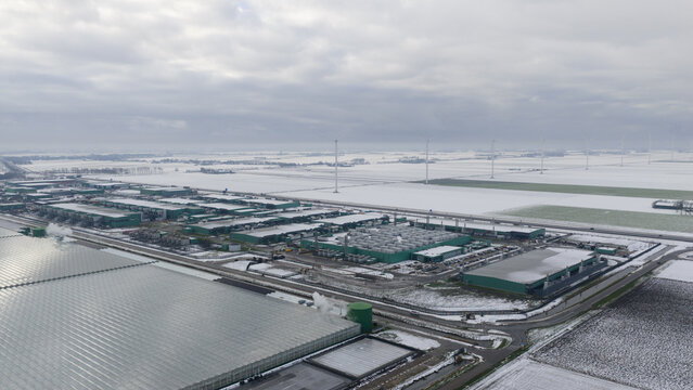 Large Scale Data Centers in Snowy Conditions.