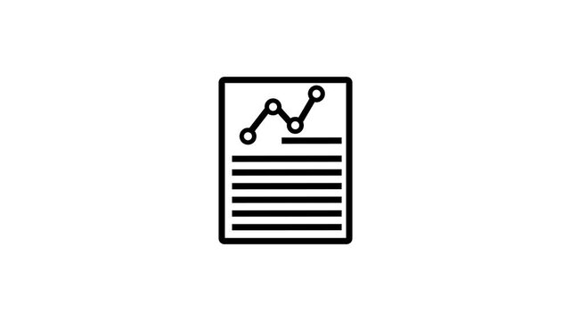 Graph sheet vector line icon. Elements for mobile concept and web apps. Thin line icons for website design and development, app development. Premium pack.