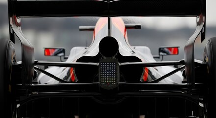Obraz premium Racing car close-up speed blur.