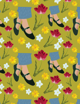 Fashion and Sping Illustration