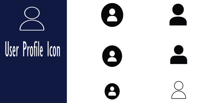 Collection of user profile icons in various styles and colors for digital use  user profile icons for website or app