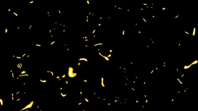 Frozen water drops in space with seamless camera flight animation. Simple futuristic technology concept featuring colorful particles for birthday, wedding events, cinematic overlay motion loop 4K
