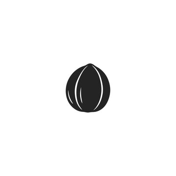 Marula Nut Organic Silhouette Icon